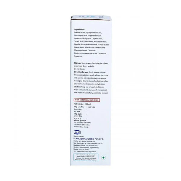 Nevlon Intense Moisturizing Lotion