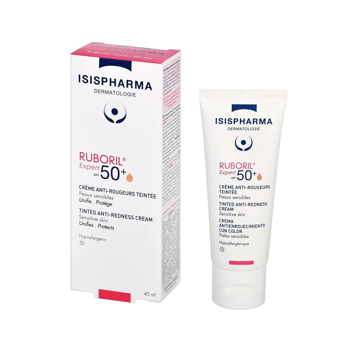 Isispharma RUBORIL Expert SPF 50 Tinted Anti Redness Cream 40ml