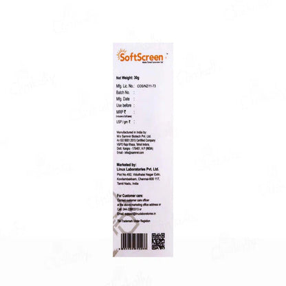 Softscreen+ plus Matte Tinted Sunscreen Gel SPF 50+ PA+++ 30gm