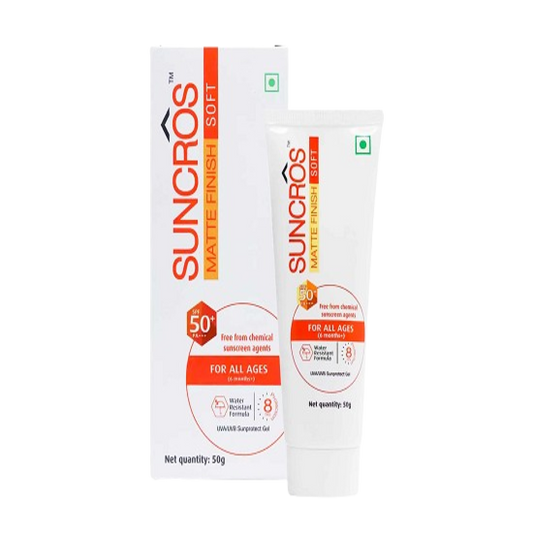 Suncros Matte Finish SPF 50+ Pa +++ Gel, 50g