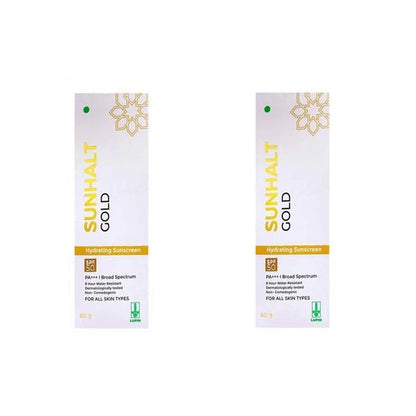 Sunhalt gold hydrating sunscreen spf 50 PA+++, 60gm
