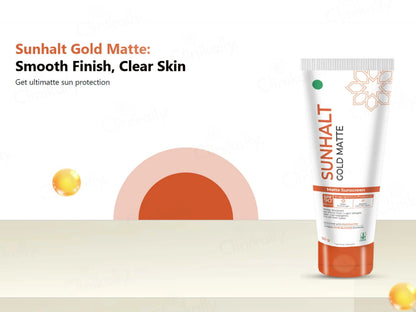 Sunhalt Gold Matte Sunscreen SPF 90 PA+++ 50gm