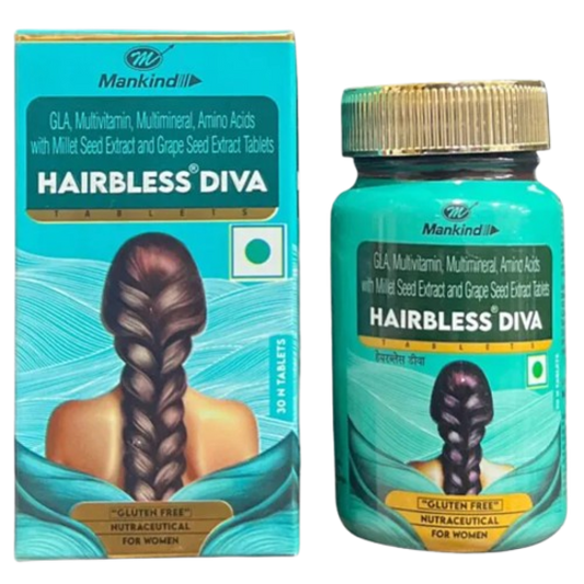 Hairbless Diva Tablet for Women 30Tab Bottle