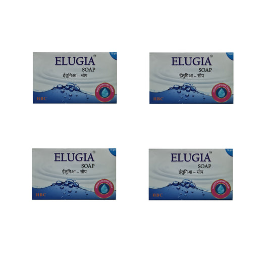 Elugia Moisturizing Soap 75gm,  PACK of 4
