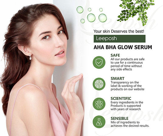 Cosderma Leeposh  AHA BHA Serum Helps In Exfoliating Skin, Controlling Oil ,Spot, Acne Scar Reduction, 30ml