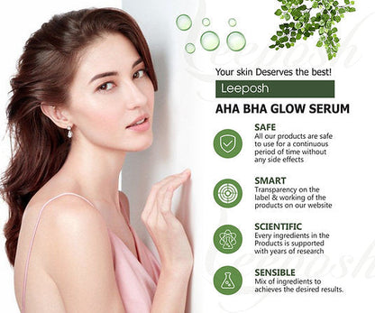 Cosderma Leeposh  AHA BHA Serum Helps In Exfoliating Skin, Controlling Oil ,Spot, Acne Scar Reduction, 30ml