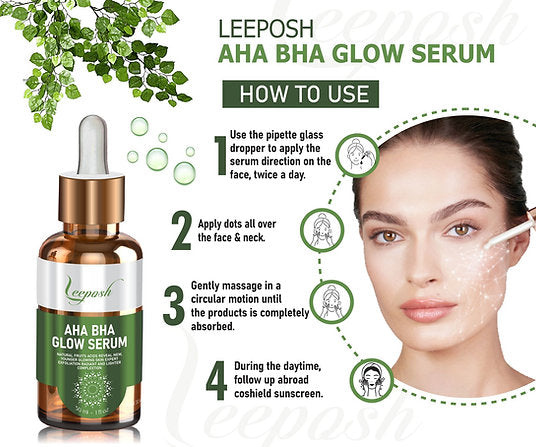 Cosderma Leeposh  AHA BHA Serum Helps In Exfoliating Skin, Controlling Oil ,Spot, Acne Scar Reduction, 30ml