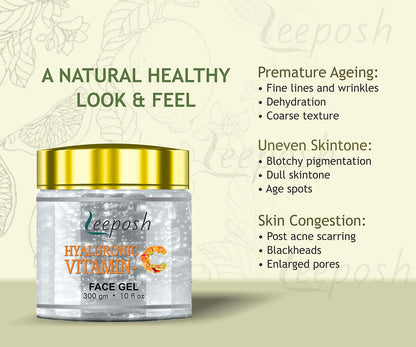 Cosderma Leeposh Hyaluronic Vitamin C Face gel, 300gm