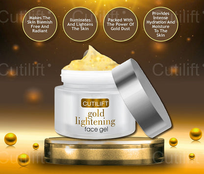 Cutilift Gold Lightening Face Gel, 50gm