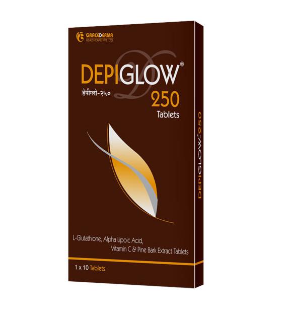 Depiglow 250 tablet glutathione tab, 10Tab