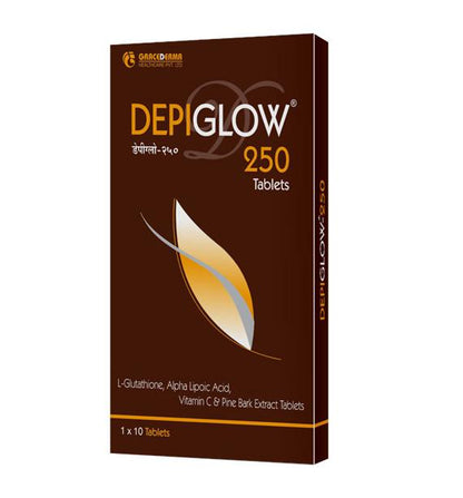 Depiglow 250 tablet glutathione tab, 10Tab