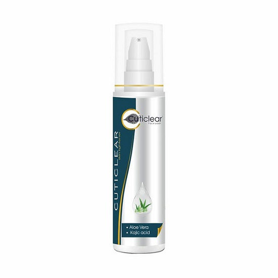 Cuticlear Skin Lightening Face Wash with Kojic Acid, Aloe Vera & Gold Dust, 100ml