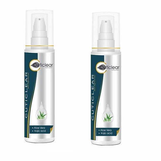 Cuticlear Skin Lightening Face Wash with Kojic Acid, Aloe Vera & Gold Dust, 100ml