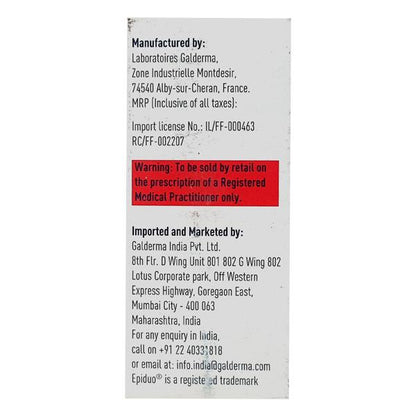 Epiduo Forte Adapalene 0.3% Gel, 30gm