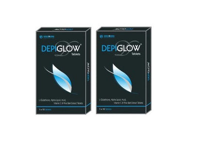 Depiglow Whitening Tablet 10 Tab PACK OF 2