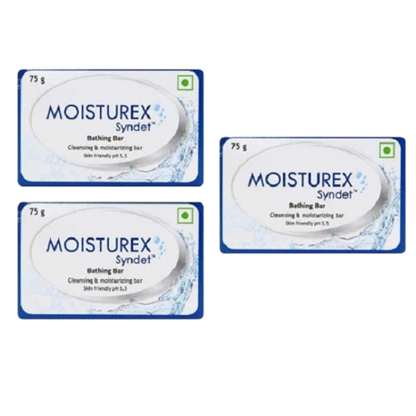 Moisturex Syndet Bathing Bar 75g, Pack of 3