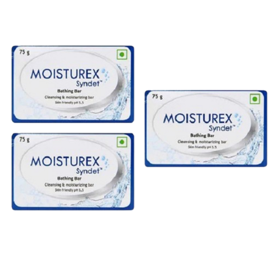 Moisturex Syndet Bathing Bar 75g, Pack of 3