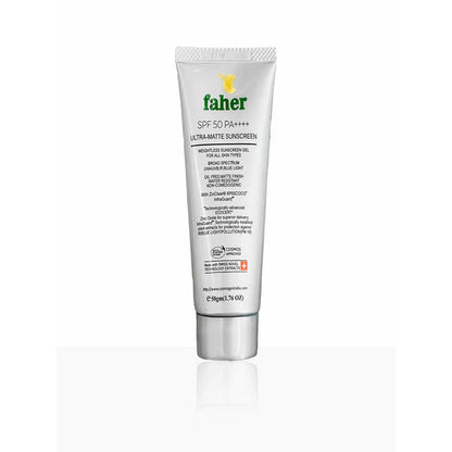Faher Ultra Matte Sunscreen SPF 50 PA+++, 50gm
