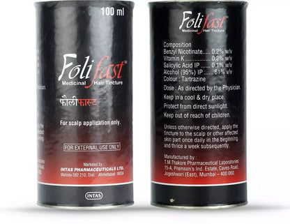 Folifast Medicinal Hair Tincture, 100ml