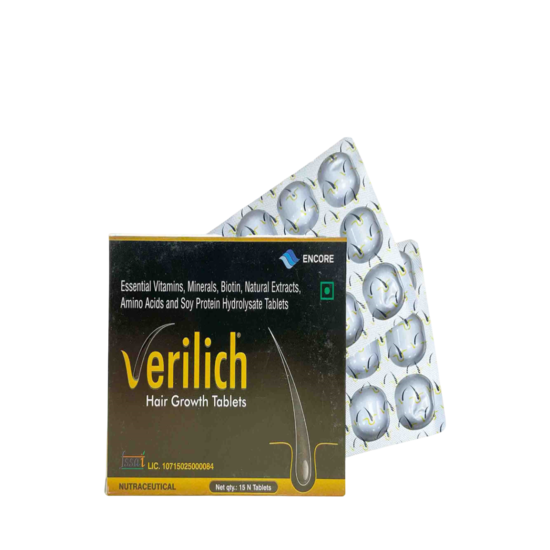 Verilich Hair Growth Tablet - Chocolate Flavour