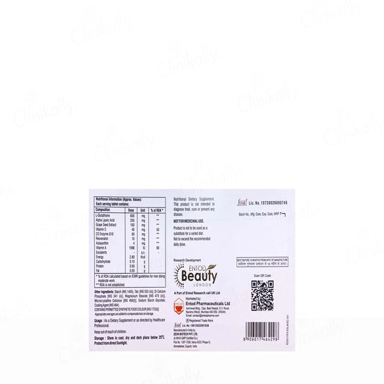 Glotamin Skin Brightening & Anti-Ageing Tablet 10 Tab