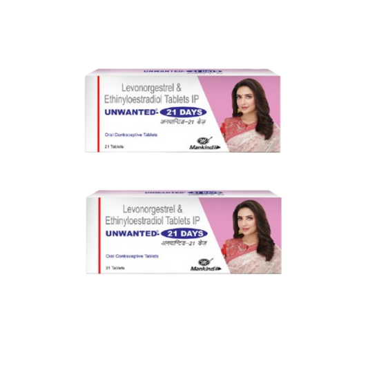 Unwanted 21 day Tablet 21 Caps Pack of 2