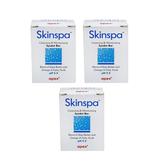 Skinspa cleansing & moisturizing syndet bar 75g, pack of 3