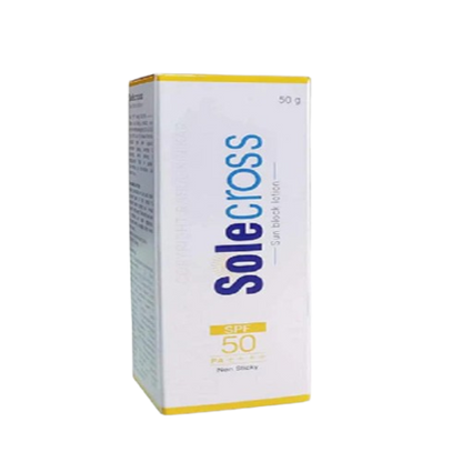 Solecross Sun Block Sunscreen Lotion SPF 50 PA++++ Non Sticky