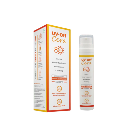 UV OFF CERA Sunscreen SPF 80, 50gm